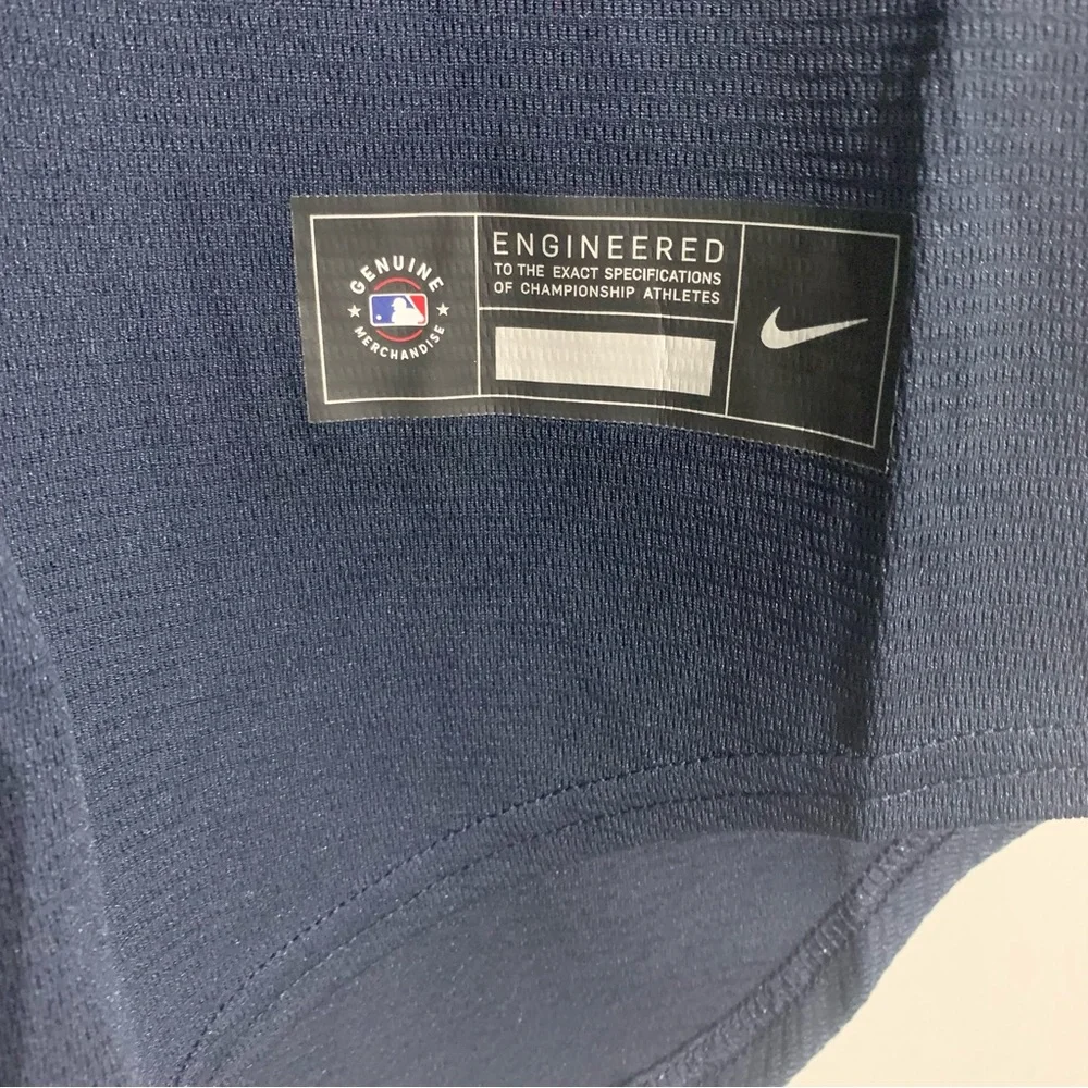 Nike Cleveland Guardians Baseball Jersey Men's M NWT $115 MLB‎ Navy Blue